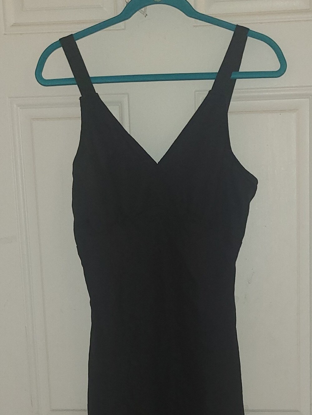 Black Linen V-neck Maxi dress